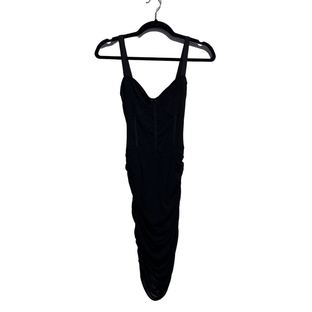 Pretty Little Thing Black Mesh Bodycon Mini Dress